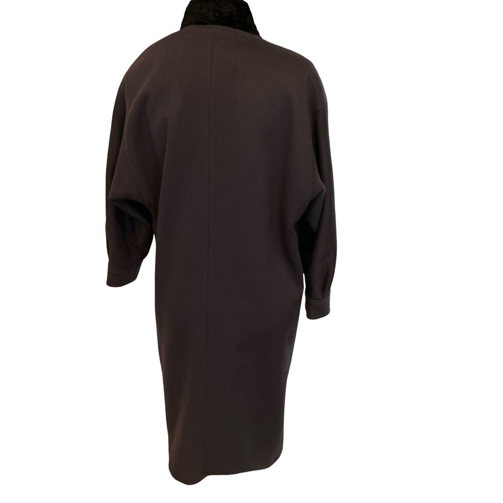 VTG 90s Y2K Portraits Petite Black 100% Wool Coat | Made in USA | Minimalist - Picture 11 of 13